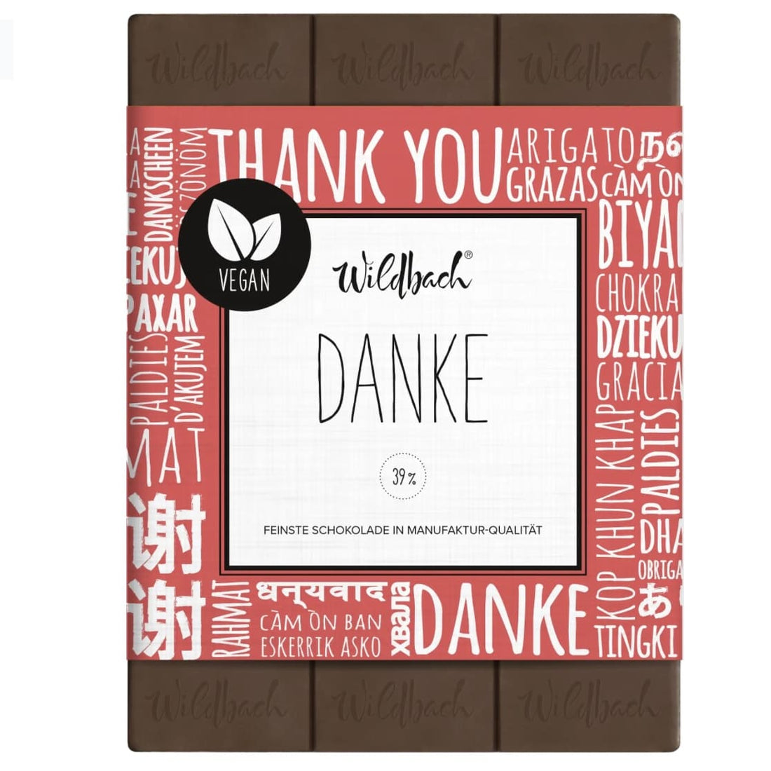 Tafel Schokolade vegan, 70g, Wildbach