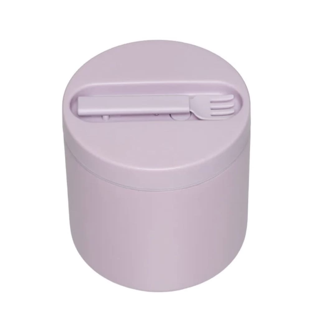 Designletters Thermo-Lunchbox für unterwegs, isolierte Lunchbox aus Edelstahl, geeignet für drinnen und draußen
