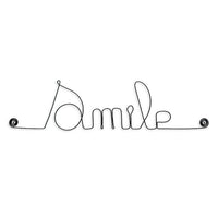 Wandschmuck aus Draht von Bijoux de Mur, dekoratives Drahtkunstwerk für drinnen und draußen, filigranes Design, kreative Wanddekoration