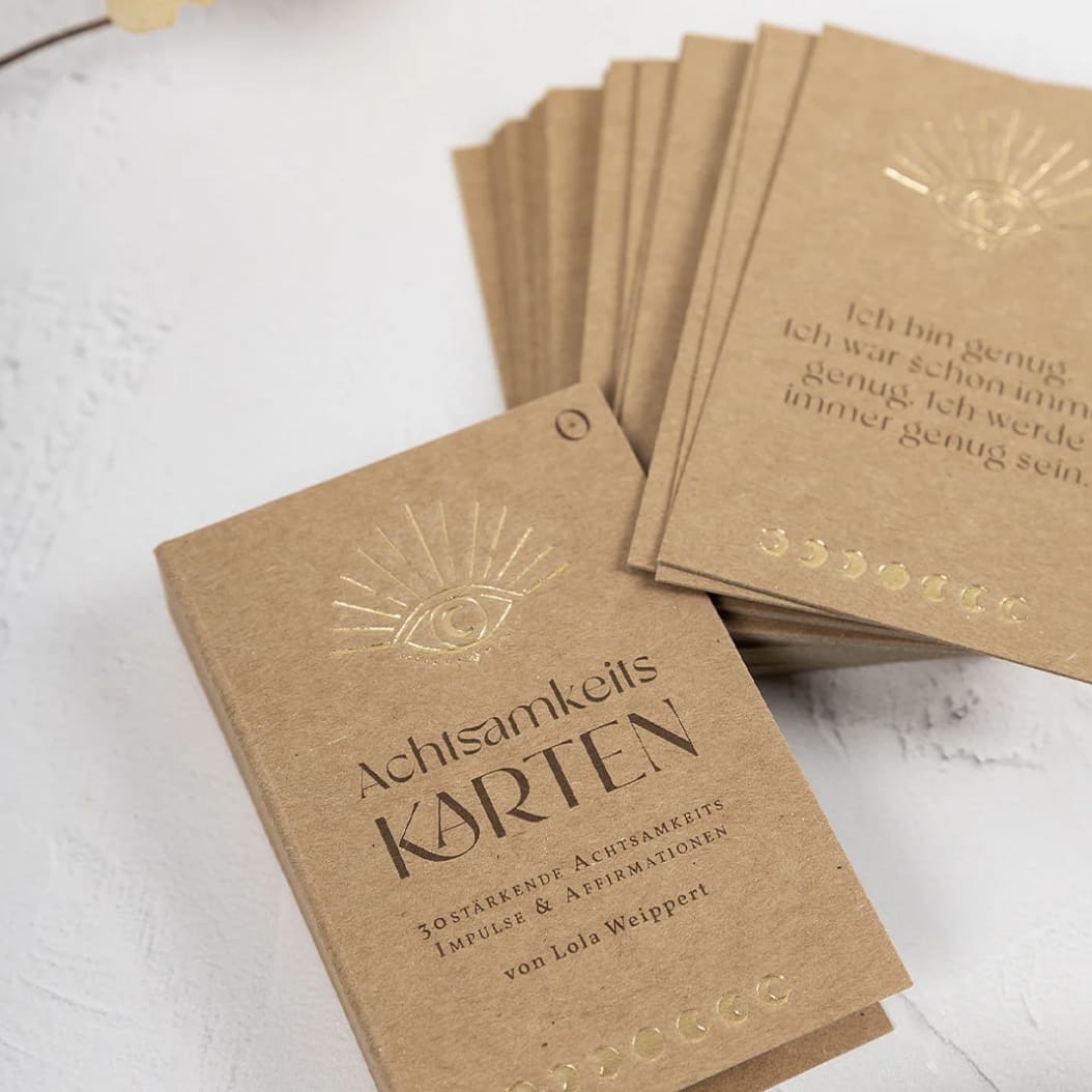 Achtsamkeitskarten von Lola Weippert, oh shanti