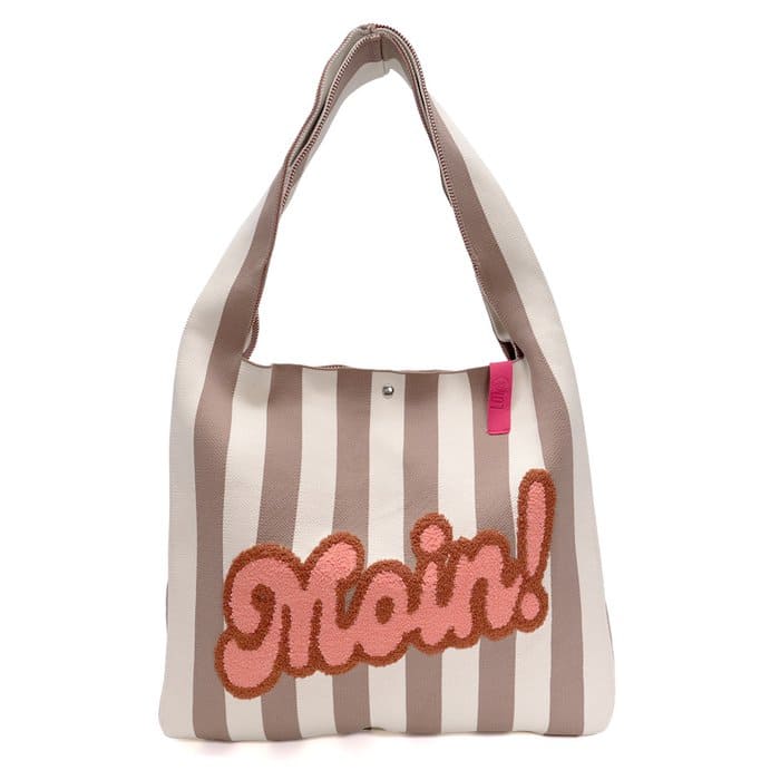 Rebel Lois Shopper von Lot83, stilvolle schwarze Damenhandtasche mit robustem Design und praktischen Tragegriffen.