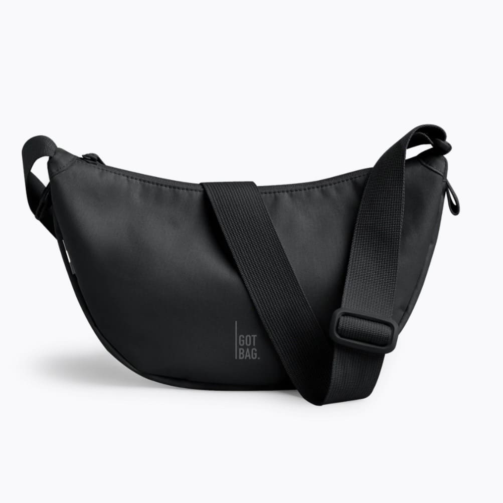 Kleine Moon-Bag von Got Bag, umweltfreundlicher Rucksack und HipBag aus recyceltem Meeresplastik, mit verstellbarem Tragegurt