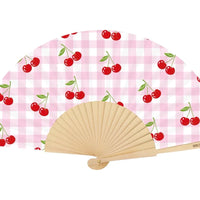 Fächer mit Aufschrift von Fantastico, handliches Accessoire, bunter Stoff mit dekorativer Aufschrift, ideal für den Sommer