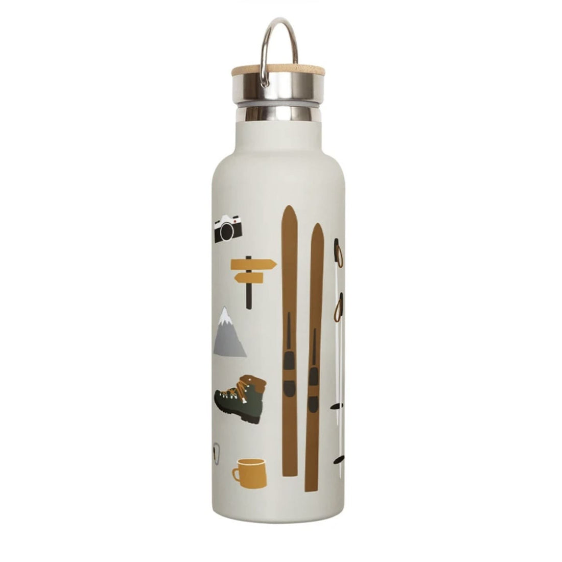 Trinkflasche von Roadtyping, ideal für drinnen und draußen, auslaufsicheres Design, aus transparentem Kunststoff, mit Schraubverschluss