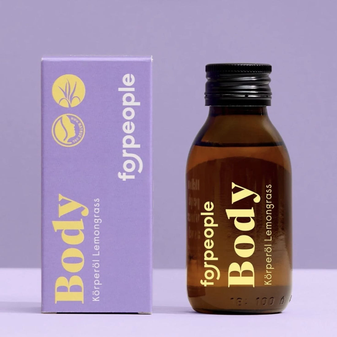 Vier Personen, die Körperöl Lemongrass von 4 People Who Care für Beauty & Pflege auf der Haut anwenden.