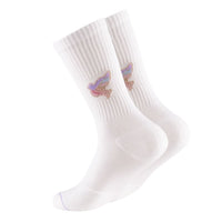 Bunte Ooley Socken mit ikonischem Design, bequemes Accessoire für stilvolle Outfits, in verschiedenen Farben und Mustern.