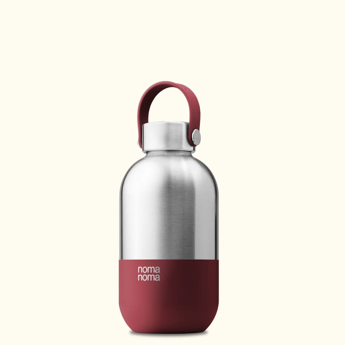 Isolierte Edelstahl-Trinkflasche 500 ml von Noma noma, robustes Design, auslaufsicherer Verschluss.