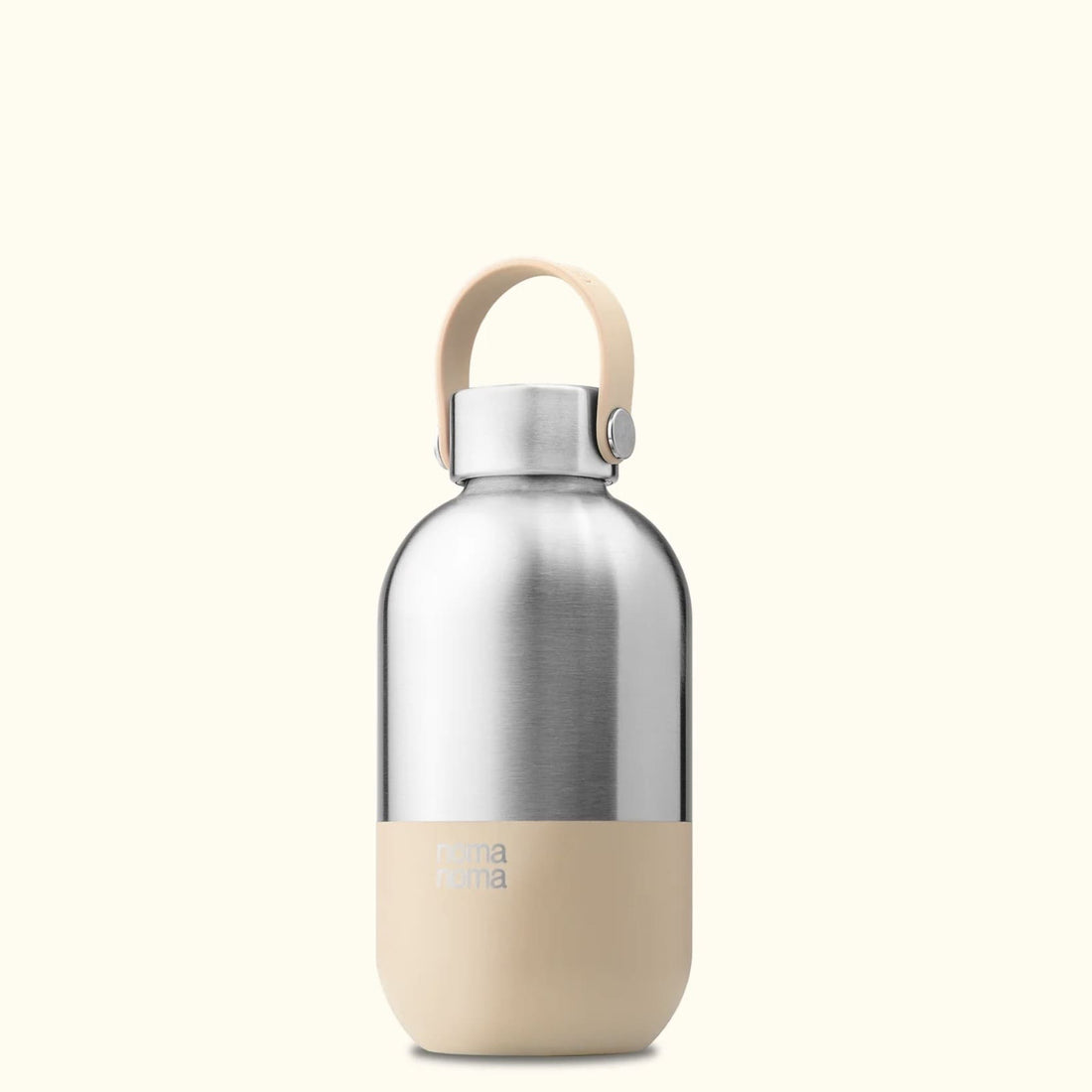 Isolierte Edelstahl-Trinkflasche 500 ml von Noma mit robustem Design und auslaufsicherem Verschluss.