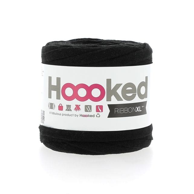 Bündchengarn RibbonXL von Hoooked, 125 g, in buntem Garn mit dicken, weichen Fäden für kreative Handarbeiten.