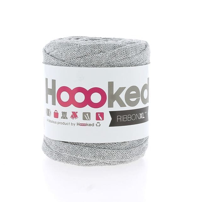 Bündel des RibbonXL Lurex Bändchengarns von Hoooked, 80 g, glänzendes, dekoratives Garn für kreative Handarbeiten
