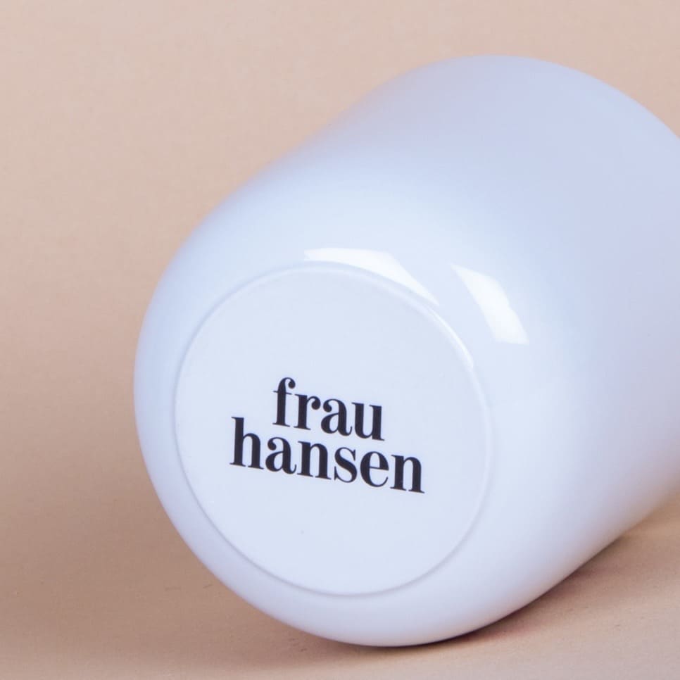 Becher mit Spruch I Frau Hansen