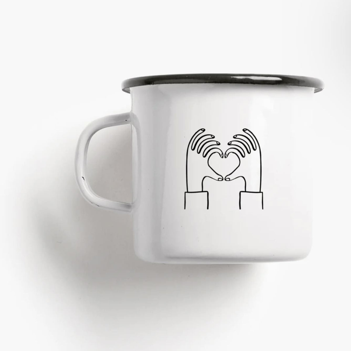 Emaille Tasse „I Love you a latte“, Typealive