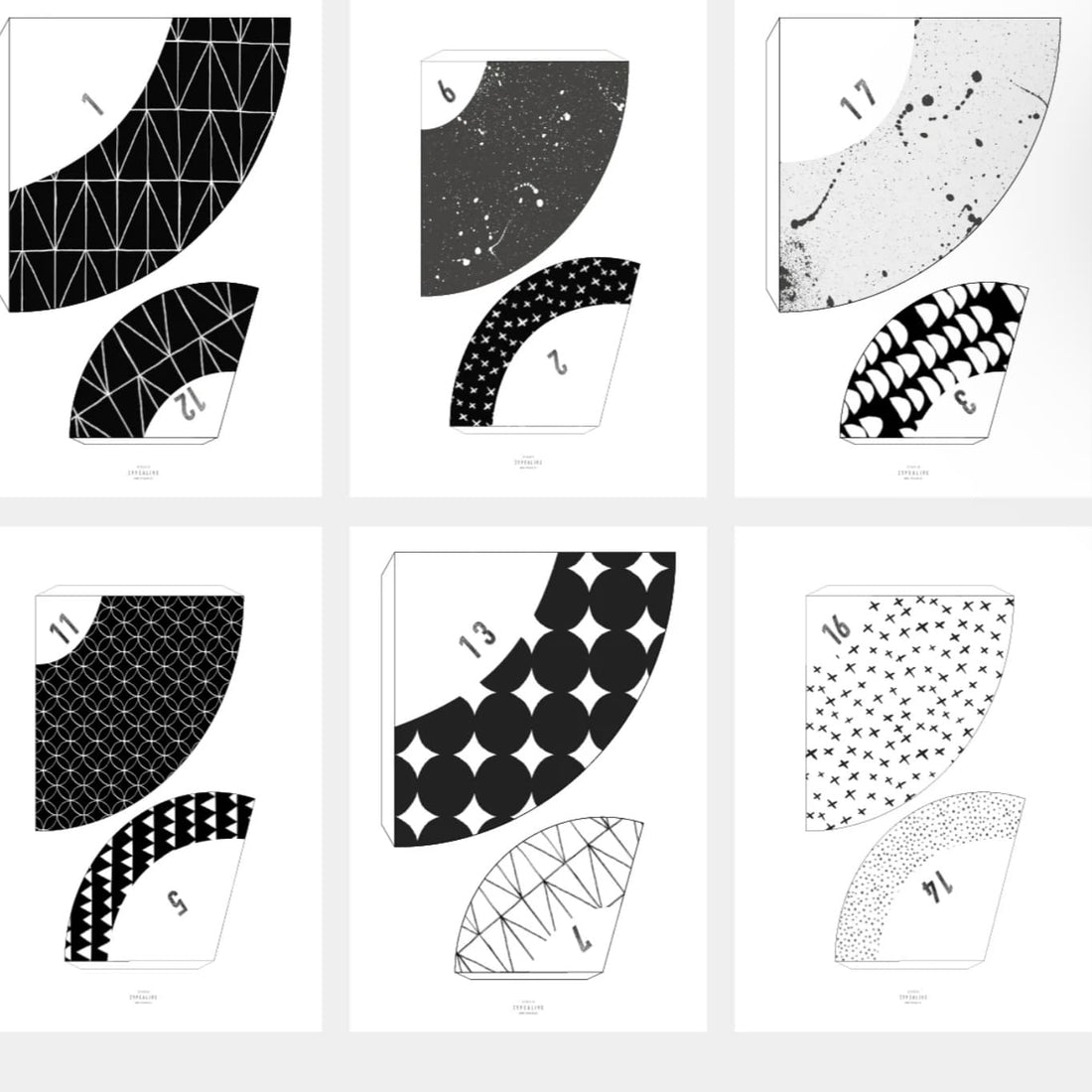 Adventskalender von Typealive aus der Papeterie-Serie, mit dekorativen Designs und Türchen für die Adventszeit