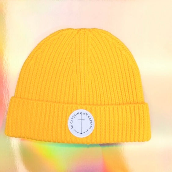 Beanie Knit Rib „Oh Captain my Captain“ , Femme de Marin