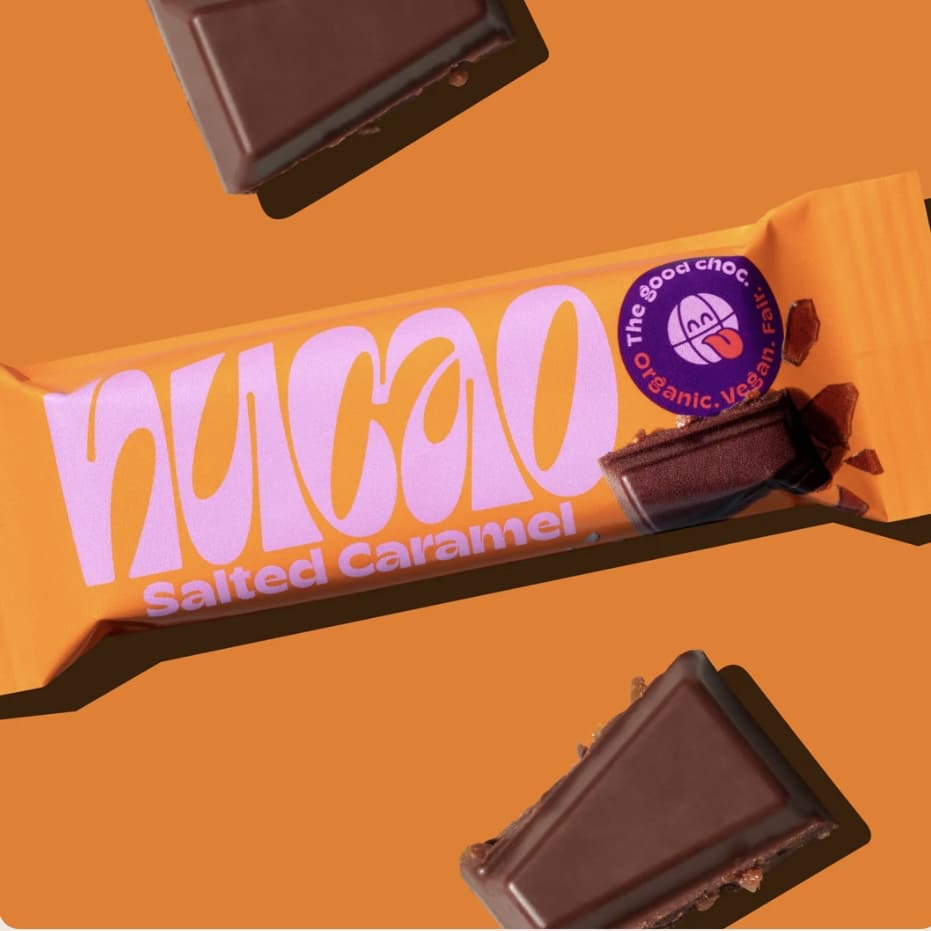 Nucao Salted Caramel Riegel, the nu+company