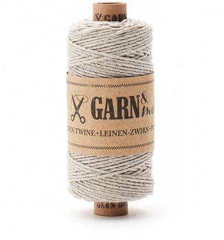 Garn Leinen-Zwirn Natur 1mm (22g), Garn&mehr