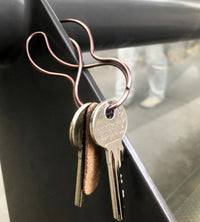 Schlüsselring mit Halteclip dusky rose, keybunny