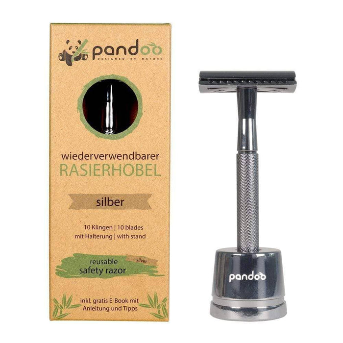 Rasierhobel/ Safety Razor Metall silber, Pandoo