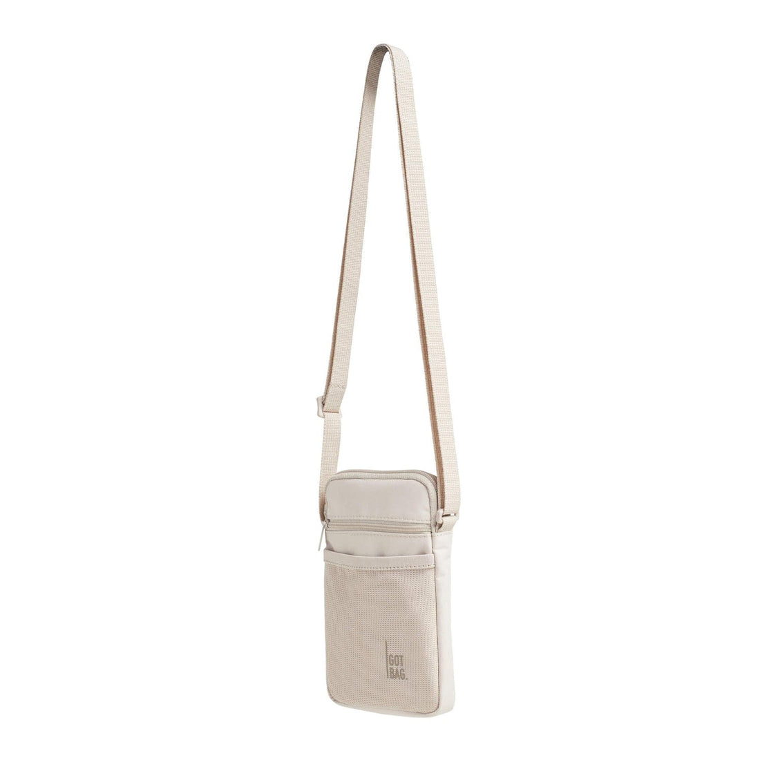Nano-Bag von Got Bag aus recyceltem Meeresplastik, zeigt das kompakte, nachhaltige Design vor hellem Hintergrund