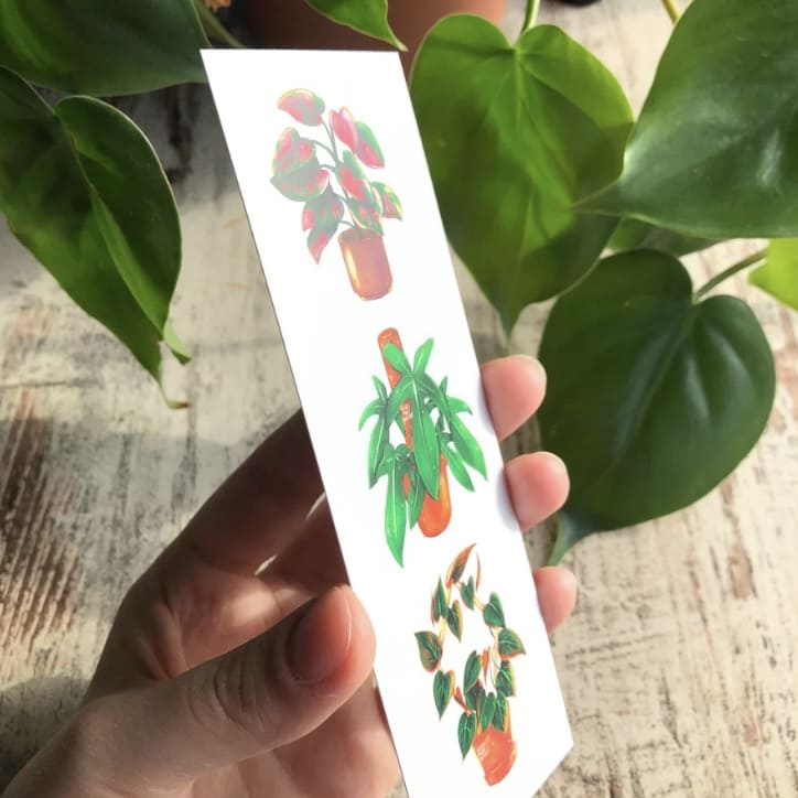 Lesezeichen „philodendron lover“, plantyintroverts