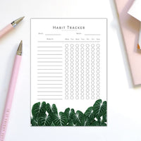 Habit tracker A6 - Gewohnheitstracker, plantyintroverts