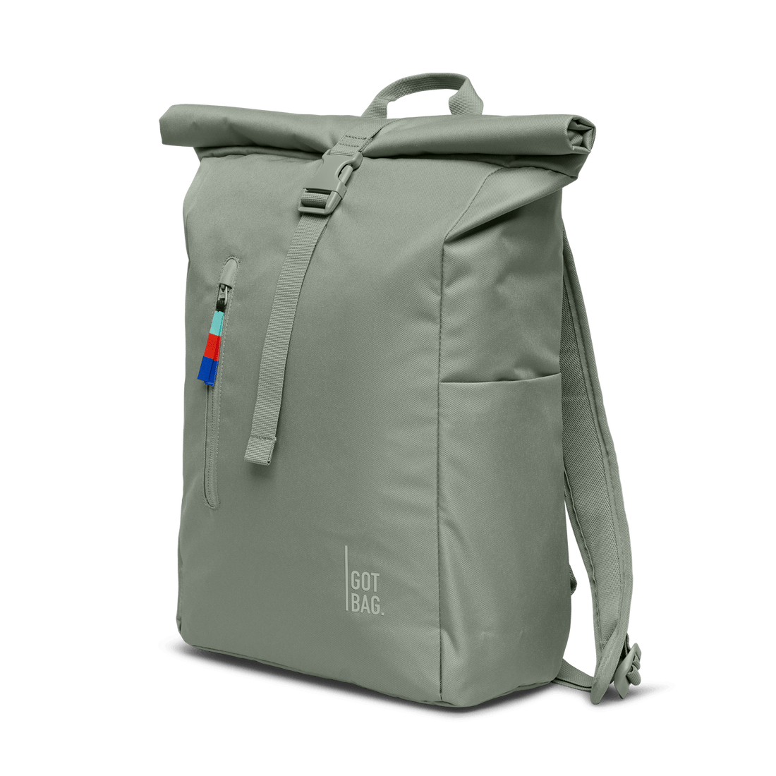Got Bag Roll-Top Easy Rucksack mit diagonaler Schattenoptik, langlebiges Design und praktischer Stauraum für unterwegs