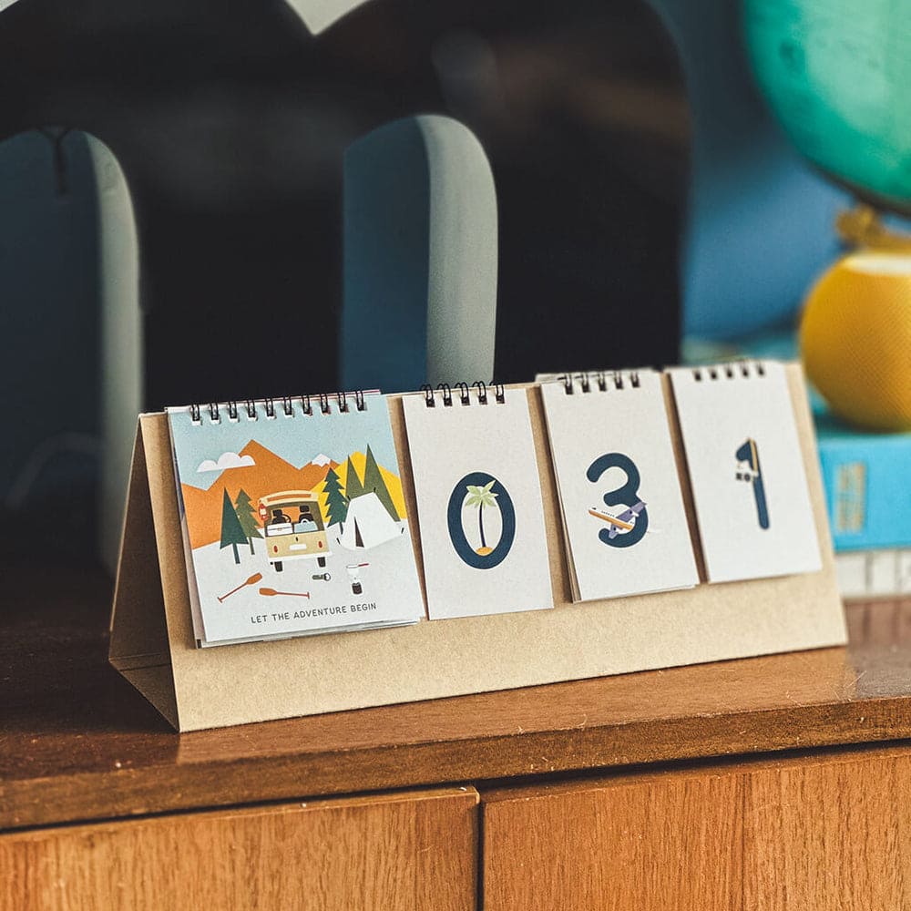 Urlaubs Countdown Zähler, Roadtyping