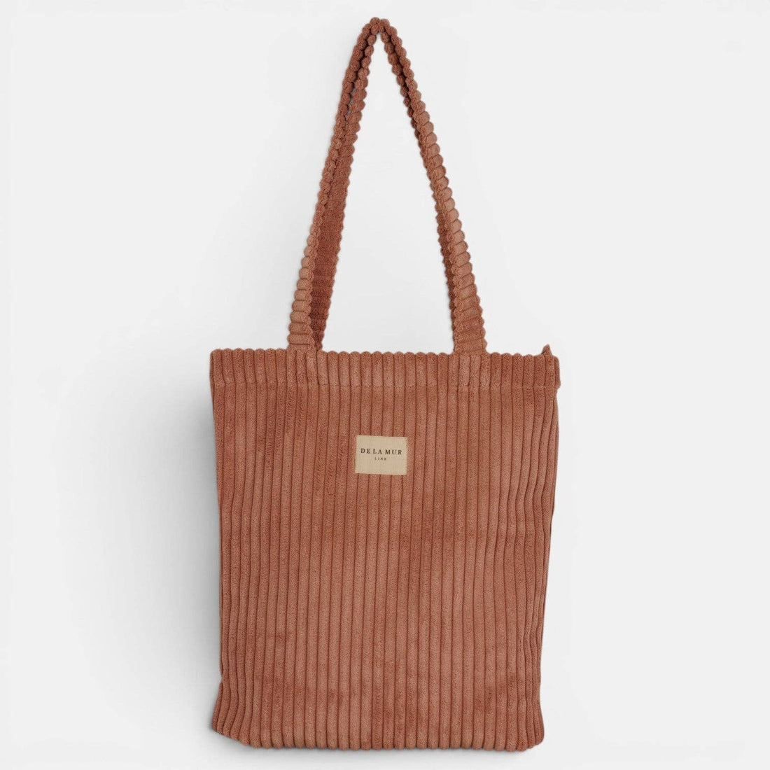 Tote Bag mit Reißverschluss von De La Mur in Crepe, Cord altrosa