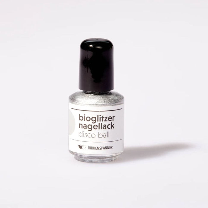 Nagellack "Disco Ball" mit Bio Glitzer, Birkenspanner