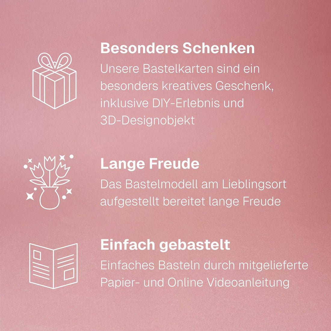 Grußkarte Blumen am Fenster I Faltmeister