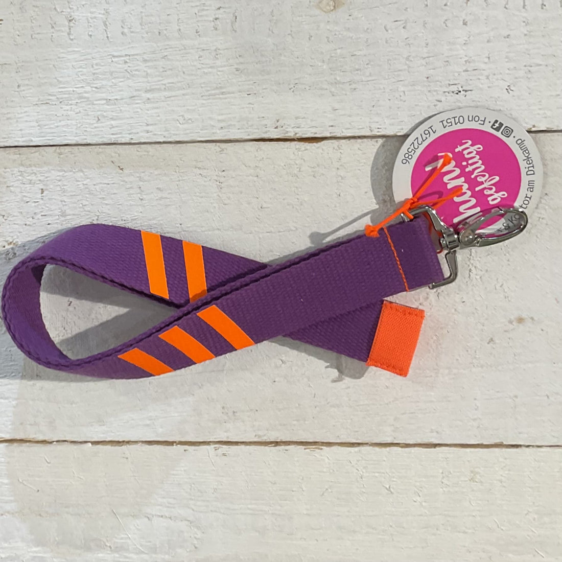 Schlüsselanhänger gestreift lang, Manufaktur & Kontor