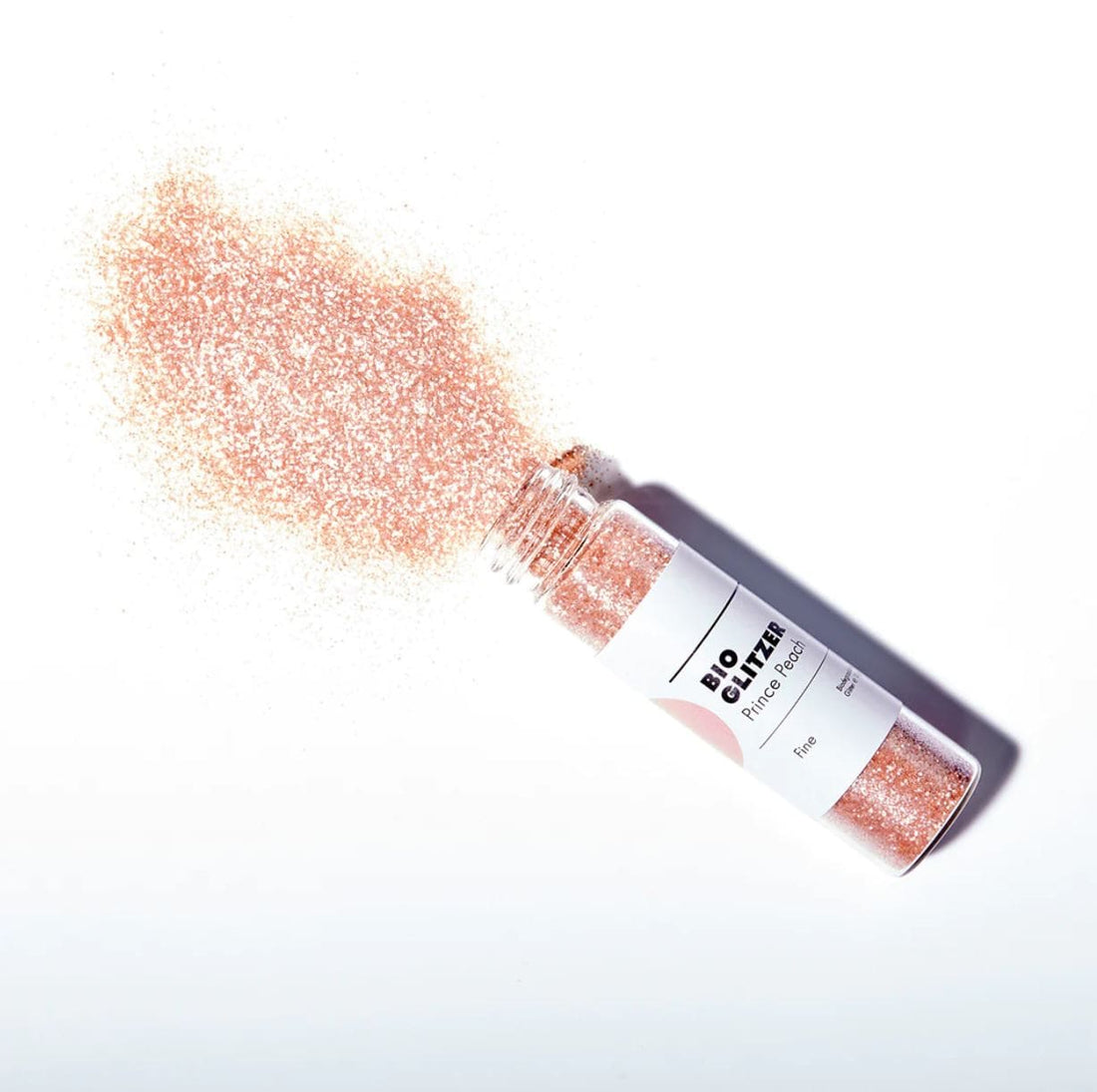 Glitzer Bio 10g von Birkenspanner, funkelnde Bio-Glitzer für Beauty und Pflege, in einer transparenten Dose.